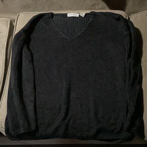 Express Tricot, SIZE M, slick feel to material, black sweater, gorgeous sweater